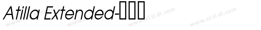 Atilla Extended字体转换